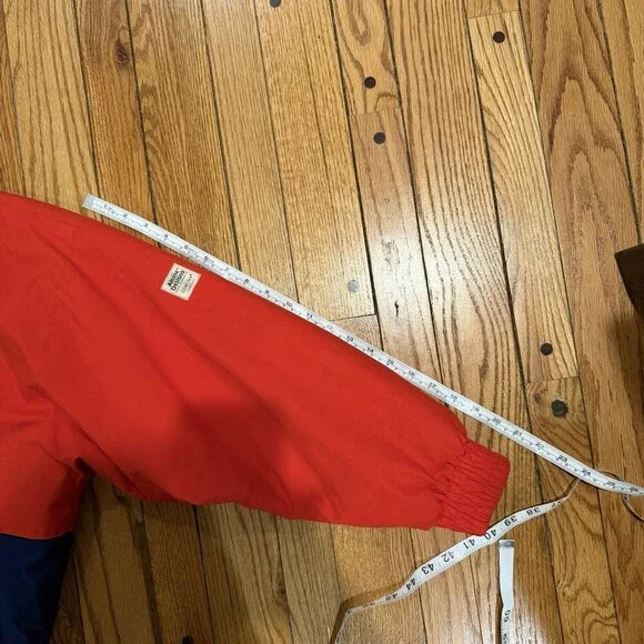 Vintage Alpine Designs Gore-Tex Jacket Mens Medium Red Blue Ski Coat Retro 90s - Picture 9 of 14